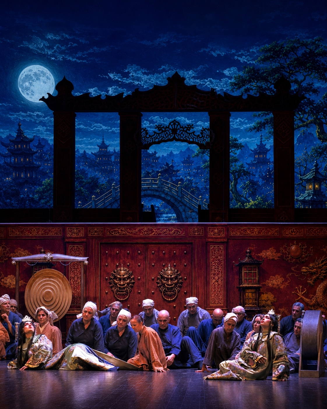 Turandot al Teatro della Pergola, Firenze, 2026, fotografia di scena integralmente visibile